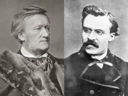 Richard Wagner (1813 - 1883) y Friedrich Nietzsche (1844 - 1900).
