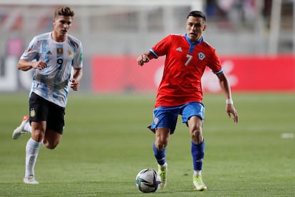 selección chilena ante Argentina. Copa América 2024