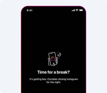 Aviso tiempo Instagram