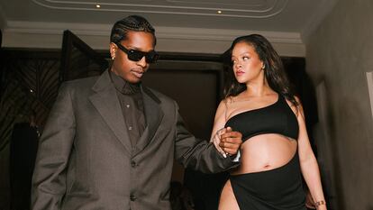 A$AP Rocky and Rihanna at the Cannes Film Festival.